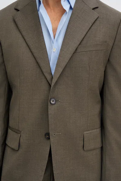 Filippa K Hugh Wool Blazer In Brown