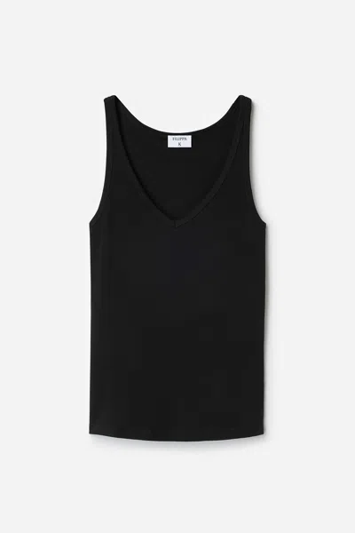 Filippa K V-neck Tank Top In Black