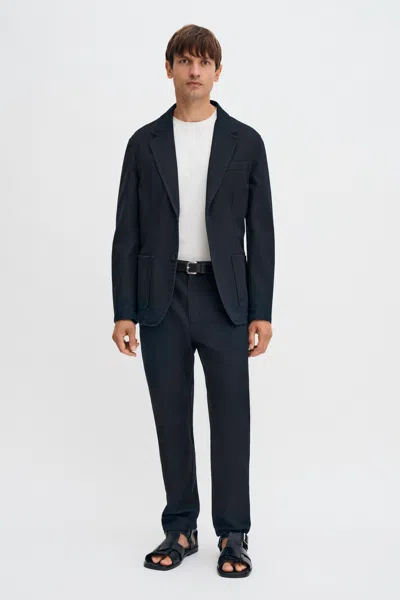 Filippa K Christopher Cotton Blazer In Black
