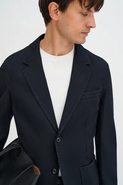 Filippa K Christopher Cotton Blazer In Black