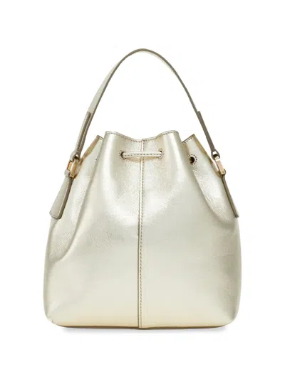 Ferragamo Multipocket Bucket Bag In Gold