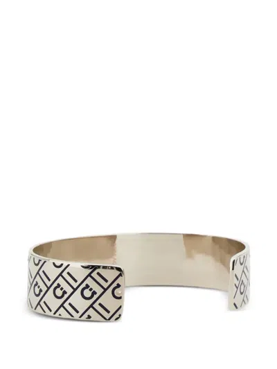 Ferragamo Monogram Bangle In Gold