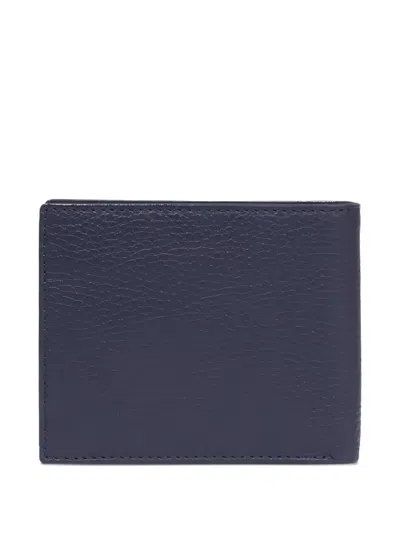Lancel Textured Wallet In Blue