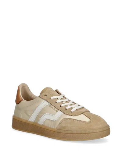 Gant Suede Panel Sneakers In Neutral