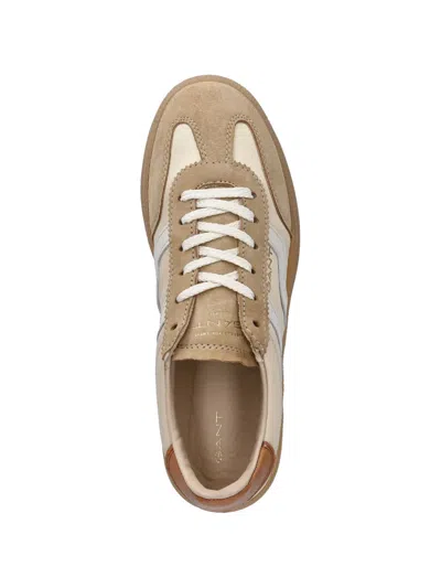 Gant Suede Panel Sneakers In Neutral