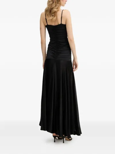 Bardot Lavanda Contrast Maxi Dress In Black