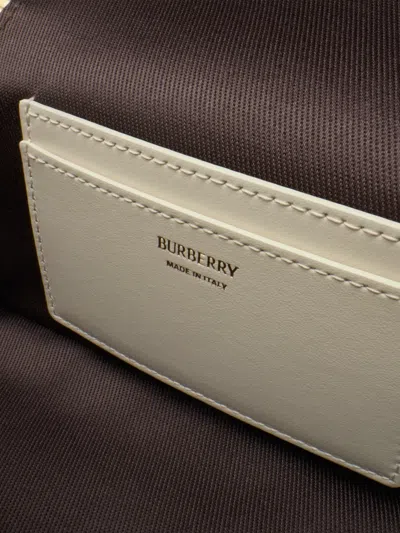 Burberry Coated Canvas Vanity Case With Check Pattern In Nude