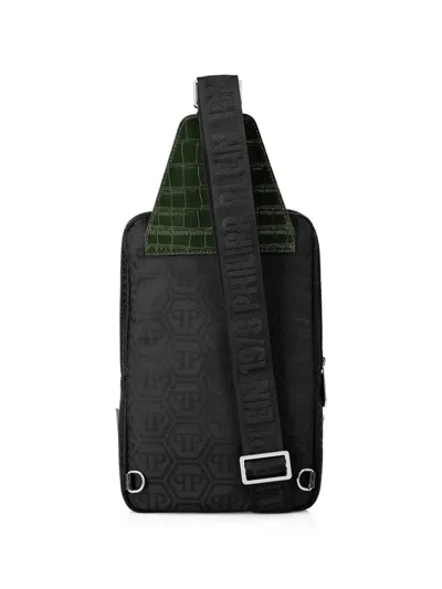 Philipp Plein Monogram Backpack In Black