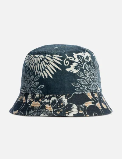 Visvim I.c.t. Dome Bucket Hat In Blue