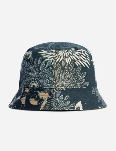Visvim I.c.t. Dome Bucket Hat In Blue