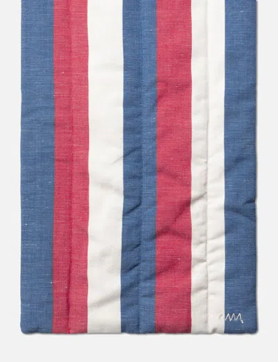 Visvim Stripes Muffler In Blue