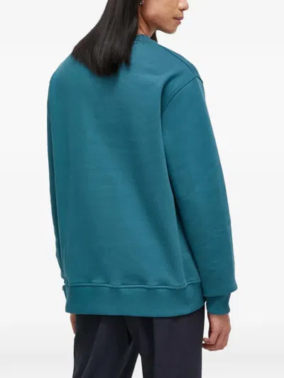 Samsoe & Samsoe Logo-detail Sweatshirt In Blue