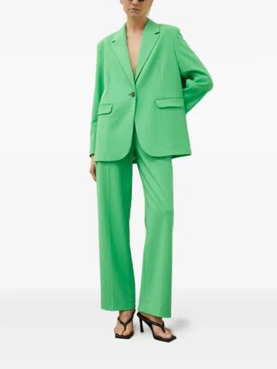 Samsoe & Samsoe Single-breasted Blazer In Green