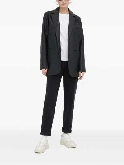 Samsoe & Samsoe Belt-loops Jeans In Black