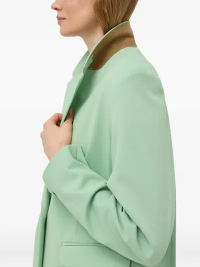 Samsoe & Samsoe Buttoned Blazer In Green