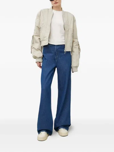 Samsoe & Samsoe Belt-loops Jeans In Blue
