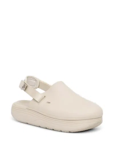 Suicoke Adjustable-strap Mules In White