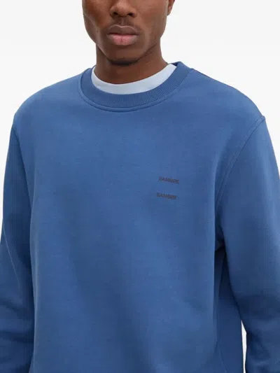 Samsoe & Samsoe Logo Sweatshirt In Blue
