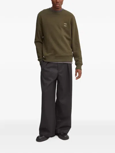 Samsoe & Samsoe Crew-neck Sweatshirt In Green