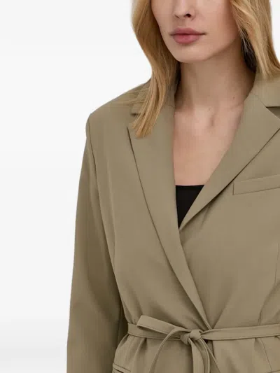 Samsoe & Samsoe Tie-waist Blazer In Green