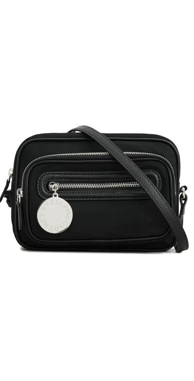 Stella Mccartney Dartmoor Econyl Crossbody Camera Bag In Black