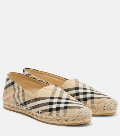 Burberry Women Embroidered Canvas Espadrilles In Multi