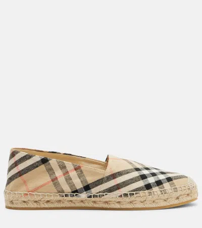 Burberry Women Embroidered Canvas Espadrilles In Multi