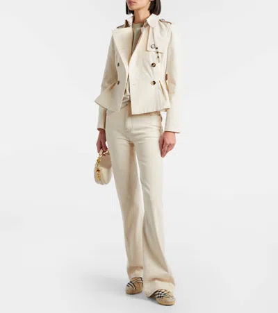 Burberry Women Embroidered Canvas Espadrilles In Multi