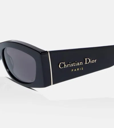Dior Ombre Rectangular Sunglasses In Black