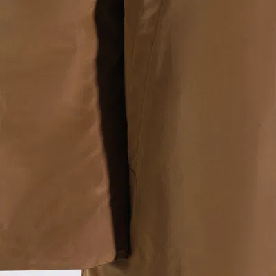 Herno Dark Camel Down Jacket In Brown