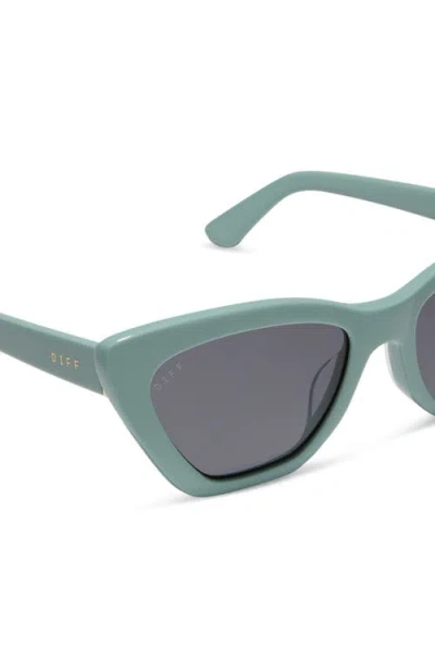 Diff Camila 55mm Gradient Square Sunglasses In Green