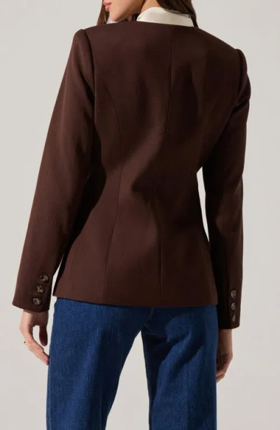 Astr Bellmere Tailored Jacket In Brown In Brown