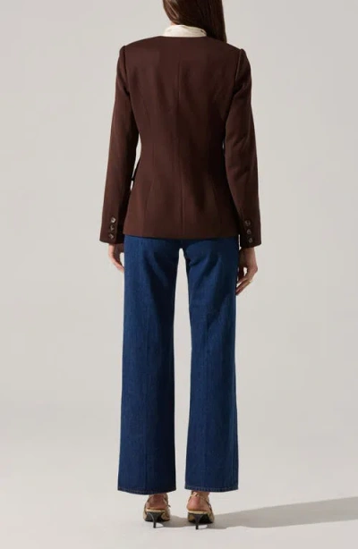Astr Bellmere Tailored Jacket In Brown In Brown