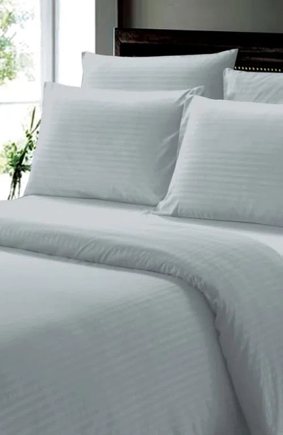 Luxury Home Dobby Stripe Sheet Set In Gray