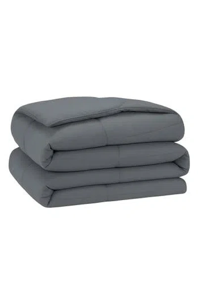 Luxury Home Microfiber Comforter Set With Pillow Shams In Gray