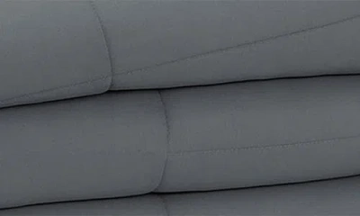 Luxury Home Microfiber Comforter Set With Pillow Shams In Gray