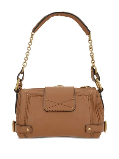 Chloé Chloe Women Biscuit Leather Small Paddington Shoulder Bag