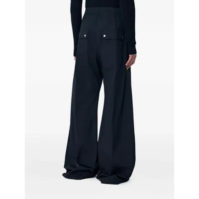 Rick Owens Drawstring Trousers In Blue