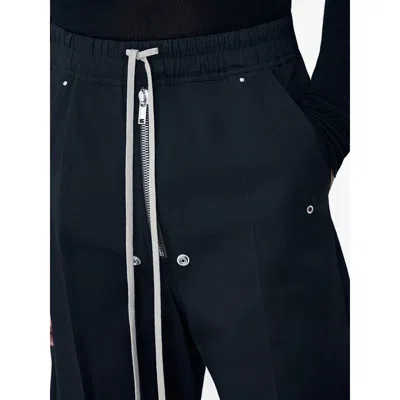 Rick Owens Drawstring Trousers In Blue