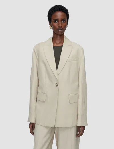 Joseph Rochd Light Linen Blend Jacket In White