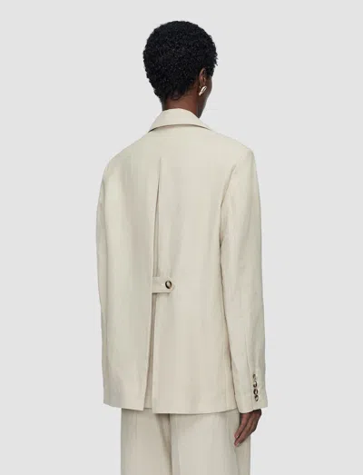Joseph Rochd Light Linen Blend Jacket In White