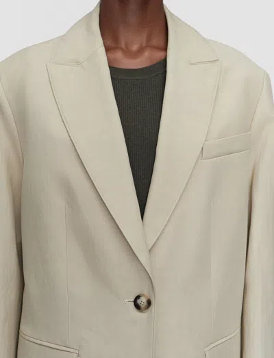 Joseph Rochd Light Linen Blend Jacket In White