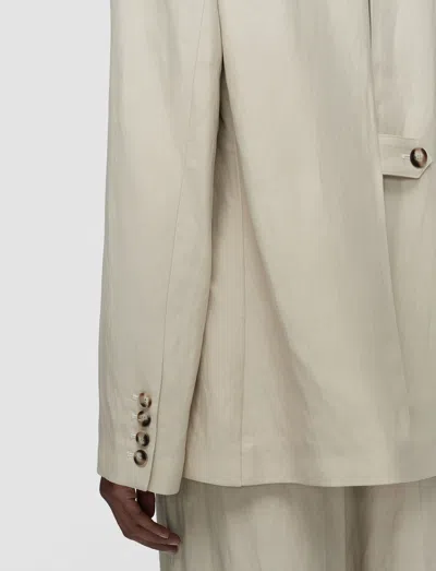 Joseph Rochd Light Linen Blend Jacket In White