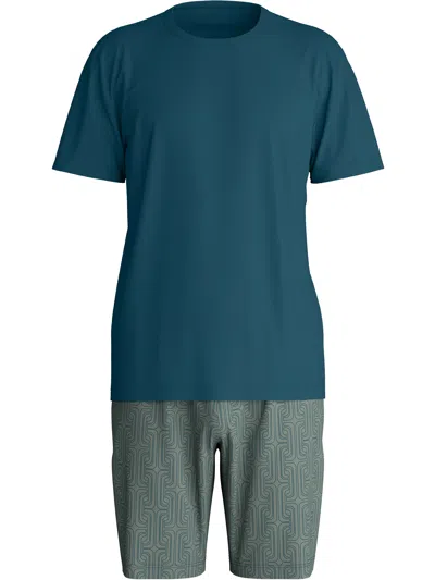 Calida Patterned Pajamas In Blue