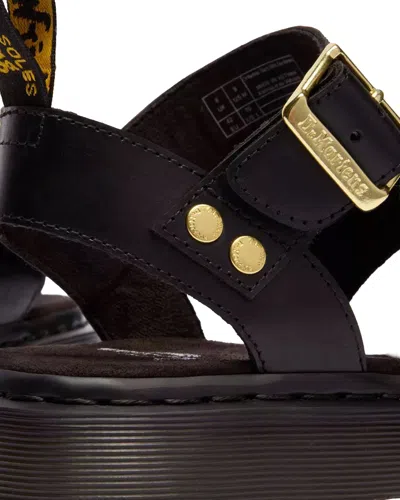 Dr. Martens Gryphon Atlas Leather Gladiator Sandals In Black