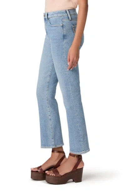 Paige Mason Mid Rise Crop Bootcut Jeans In Blue