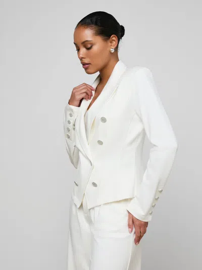 L'agence Emerson Structured Blazer In White