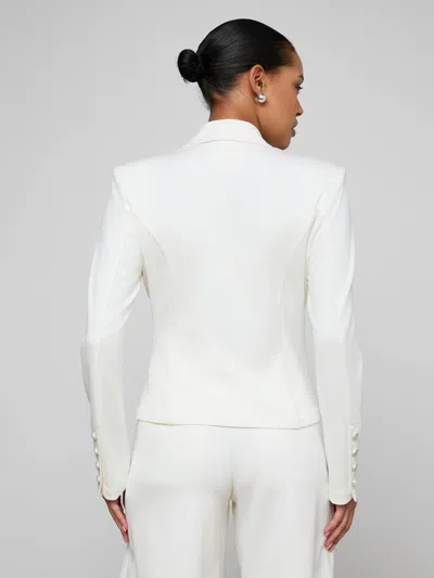L'agence Emerson Structured Blazer In White