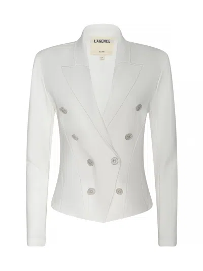 L'agence Emerson Structured Blazer In White
