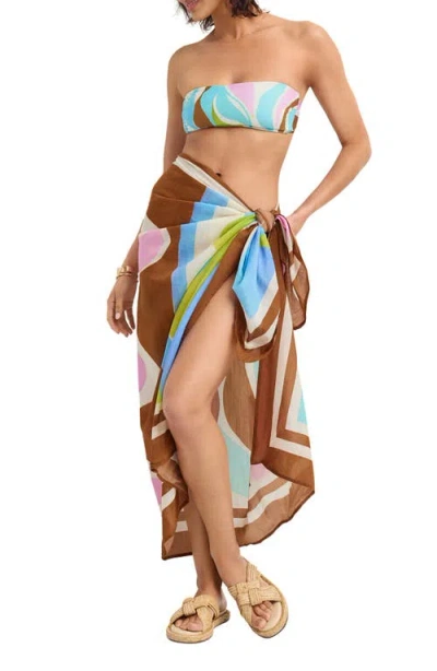 Vitamin A ® Samara Cover-up Sarong In Multi